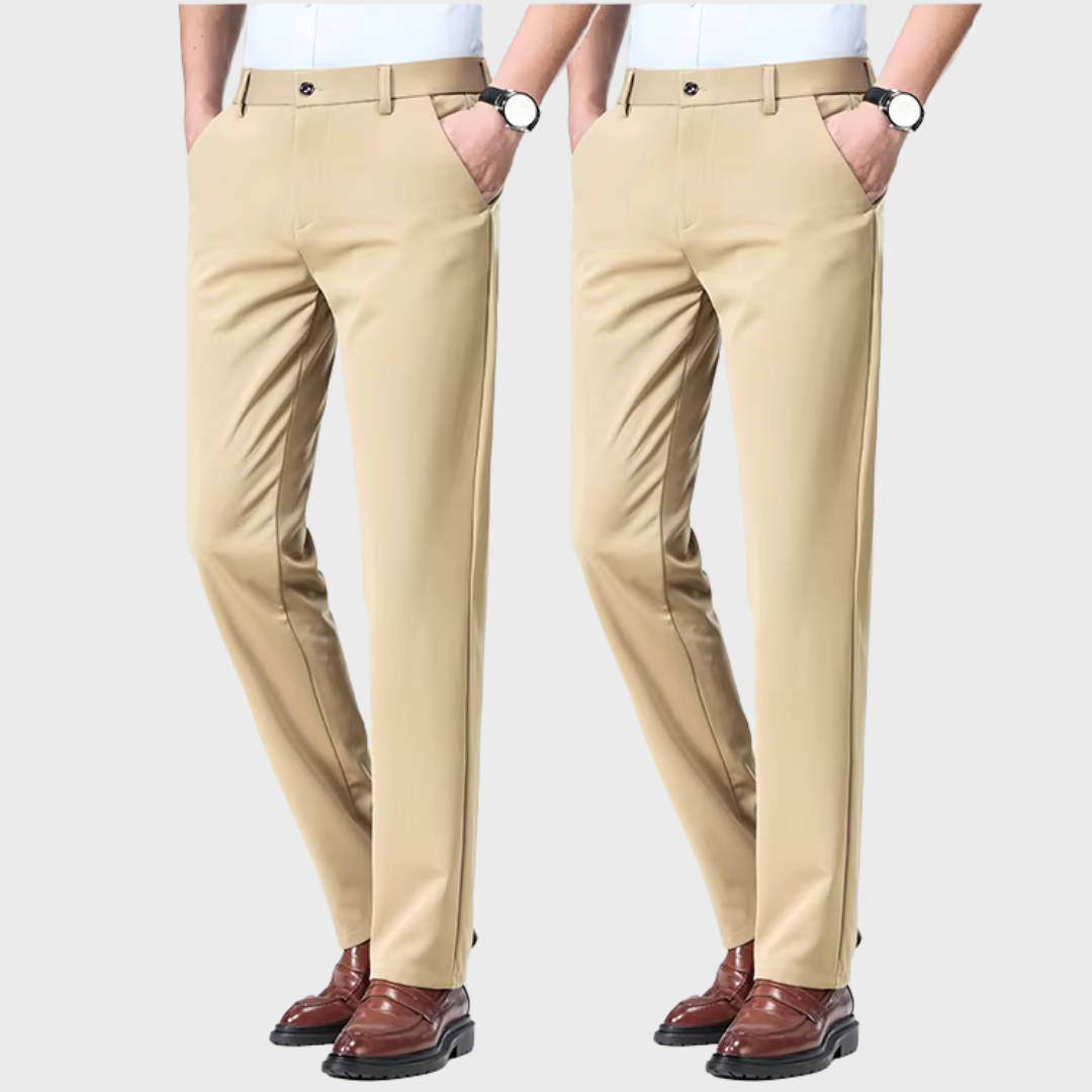 Elegancia al Doble: Pantalón Clásico + Cinturón de Cuero ¡Pagás 1 y te llevás 2!