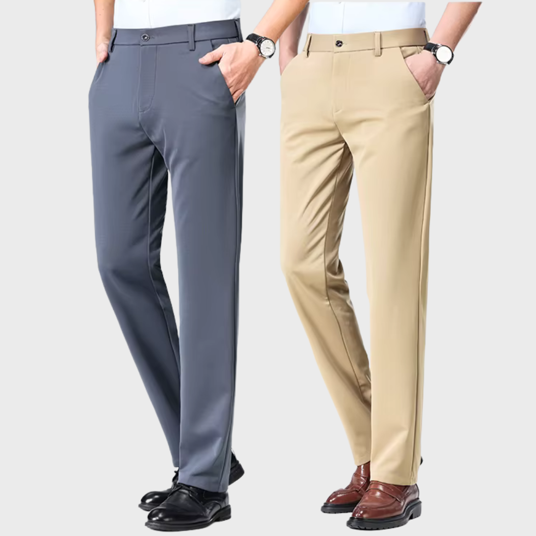 Elegancia al Doble: Pantalón Clásico + Cinturón de Cuero ¡Pagás 1 y te llevás 2!