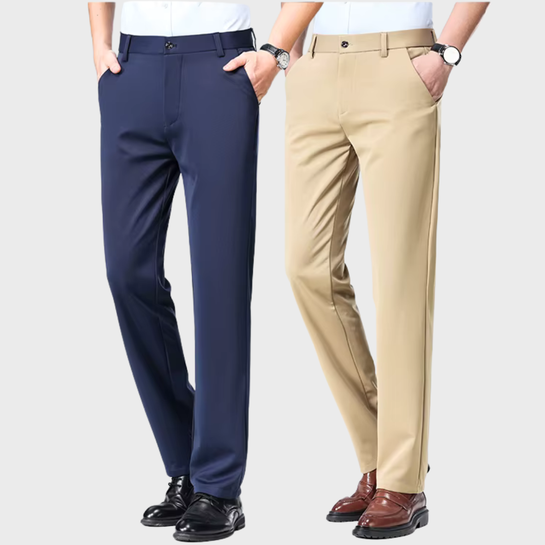 Elegancia al Doble: Pantalón Clásico + Cinturón de Cuero ¡Pagás 1 y te llevás 2!