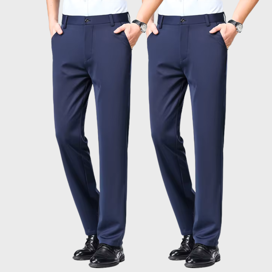 Elegancia al Doble: Pantalón Clásico + Cinturón de Cuero ¡Pagás 1 y te llevás 2!