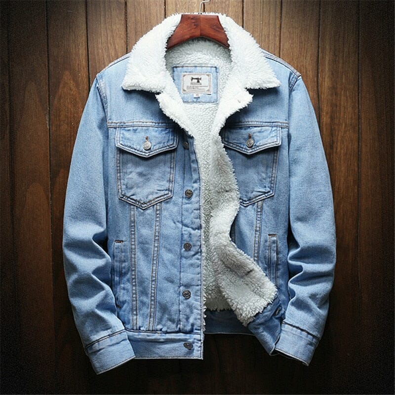Chaqueta vaquera de invierno para hombre