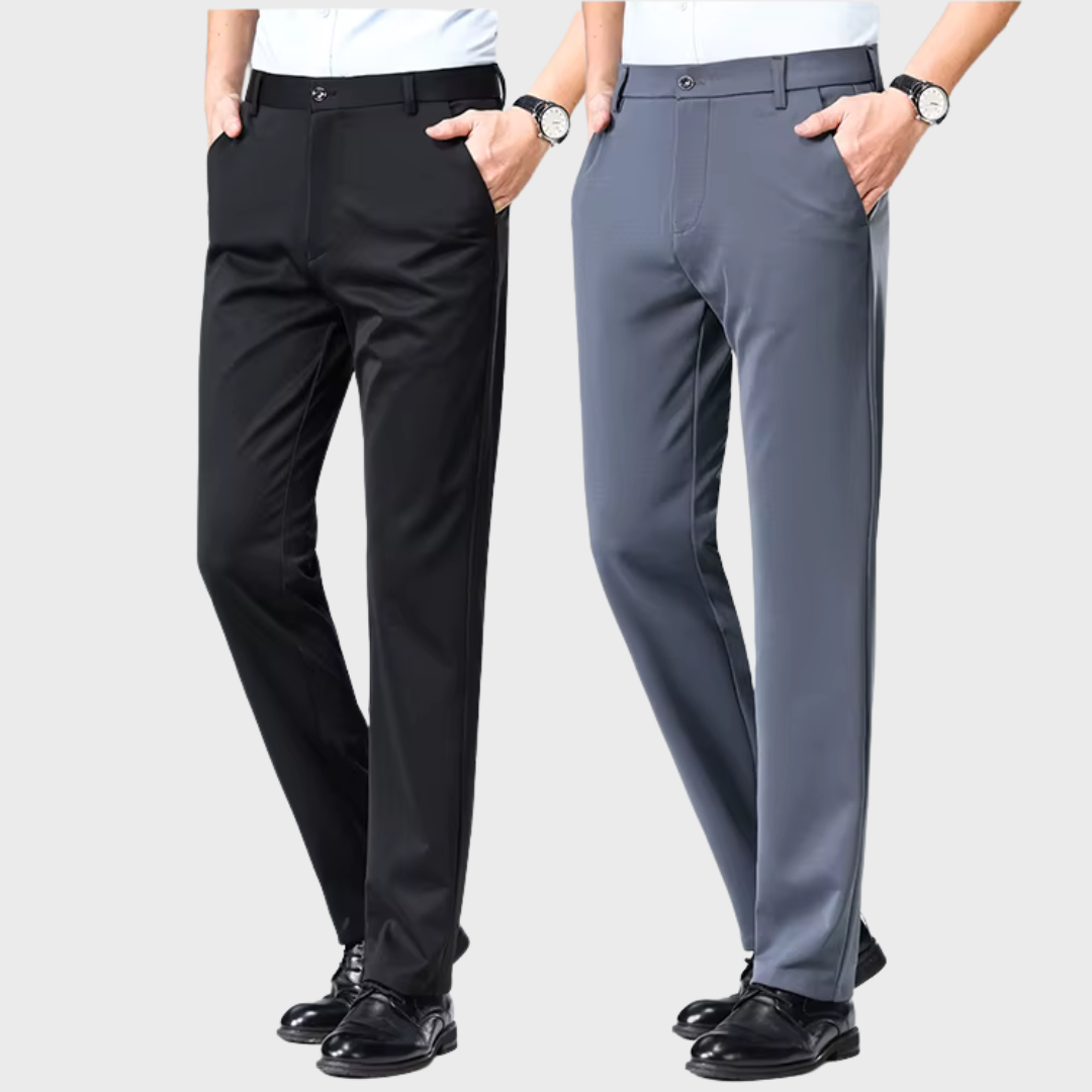 Elegancia al Doble: Pantalón Clásico + Cinturón de Cuero ¡Pagás 1 y te llevás 2!