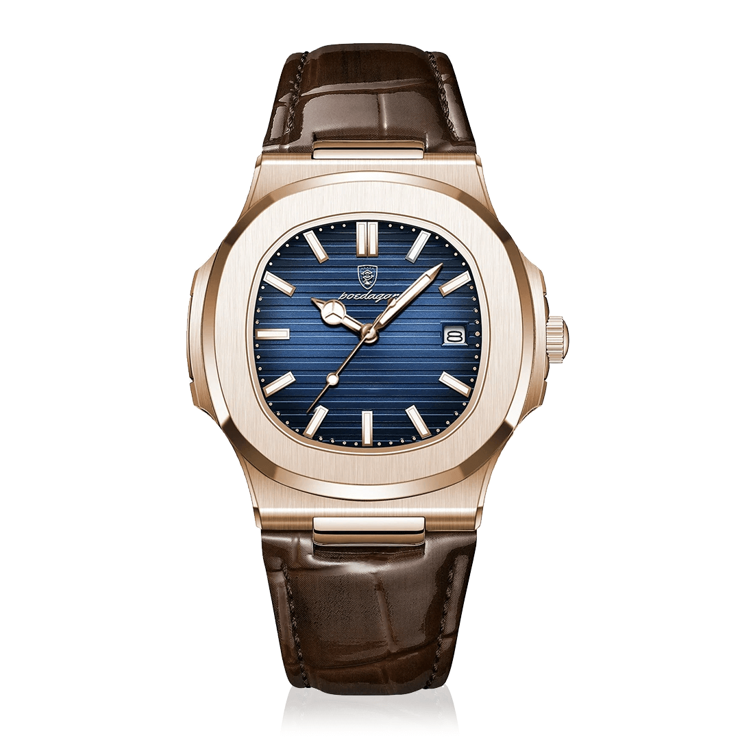 Reloj delgado Poedagar de acero inoxidable - Golden Eternal