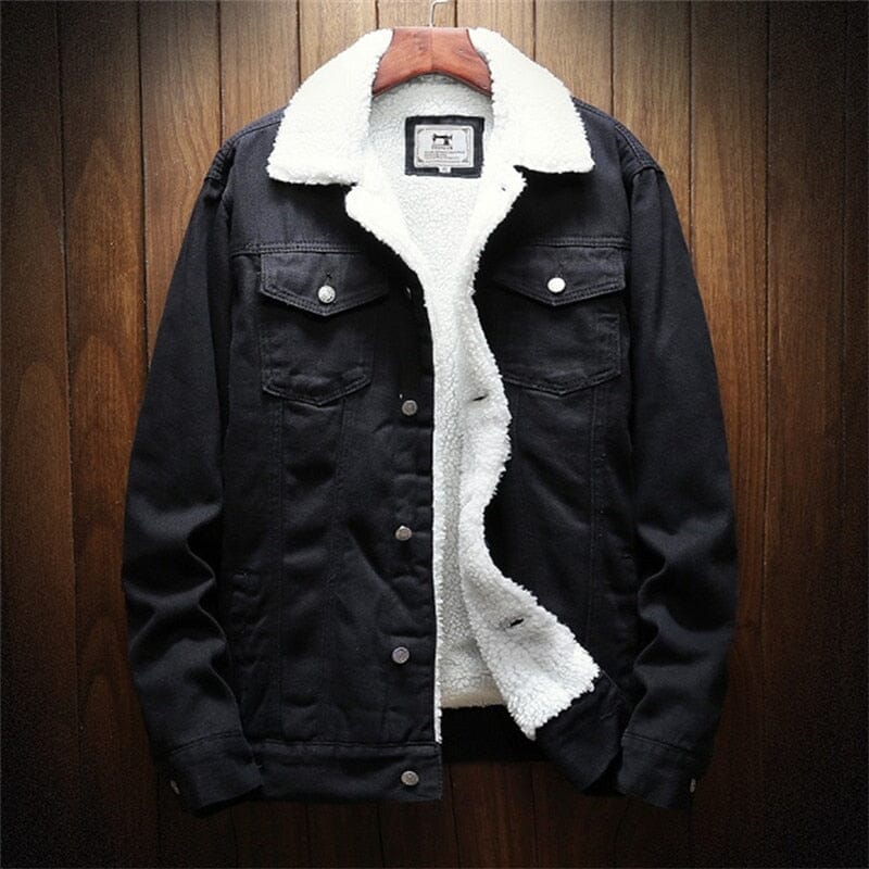 Chaqueta vaquera de invierno para hombre