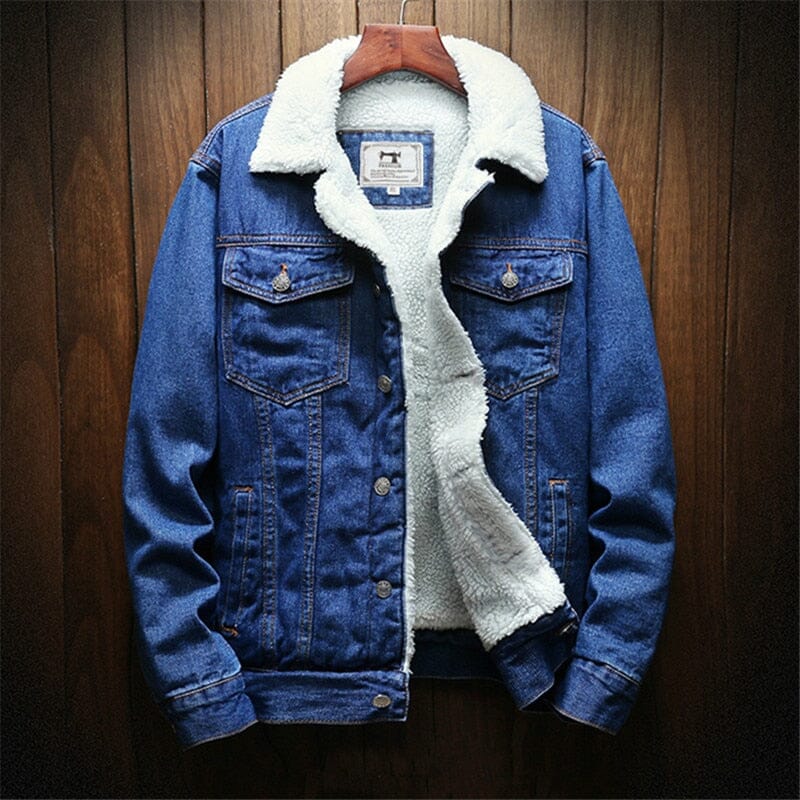 Chaqueta vaquera de invierno para hombre