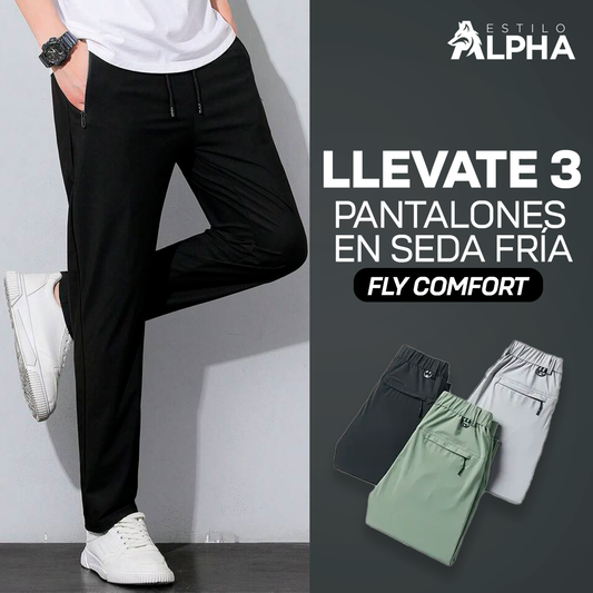 ¡Comprá 1 y llevate 3! Pantalón Masculino en Seda fría y Poliéster 52% OFF