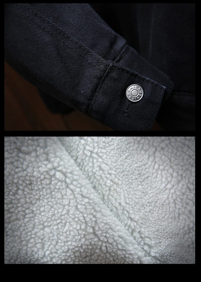 Chaqueta vaquera de invierno para hombre