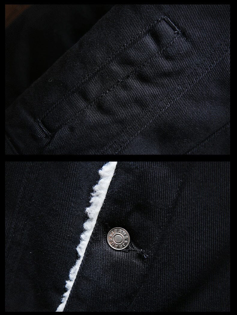 Chaqueta vaquera de invierno para hombre