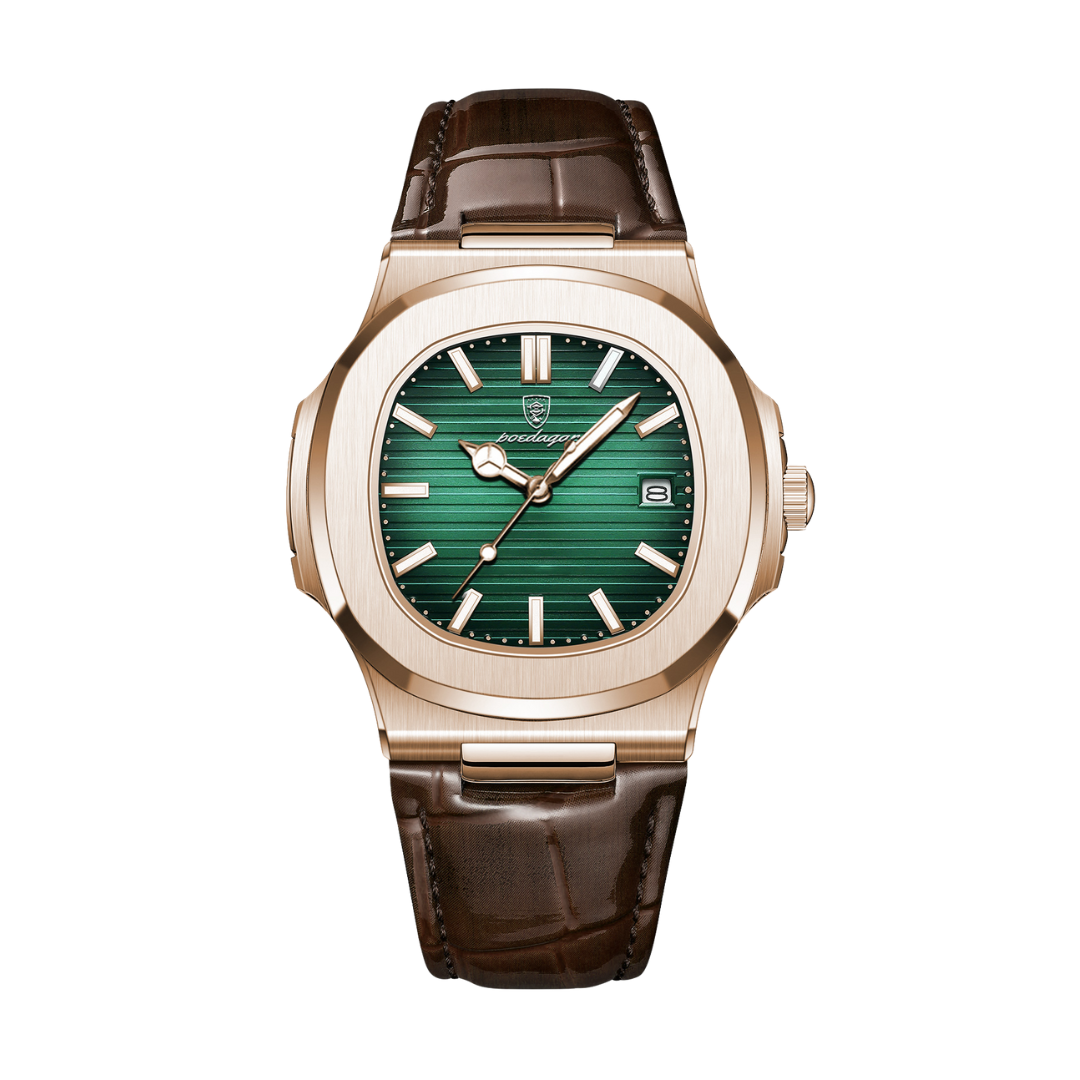 Reloj delgado Poedagar de acero inoxidable - Golden Eternal