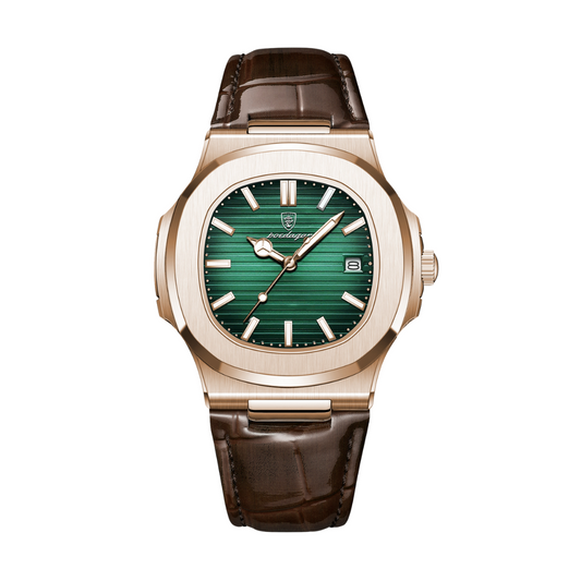 Reloj delgado Poedagar de acero inoxidable - Golden Eternal