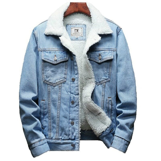Chaqueta vaquera de invierno para hombre