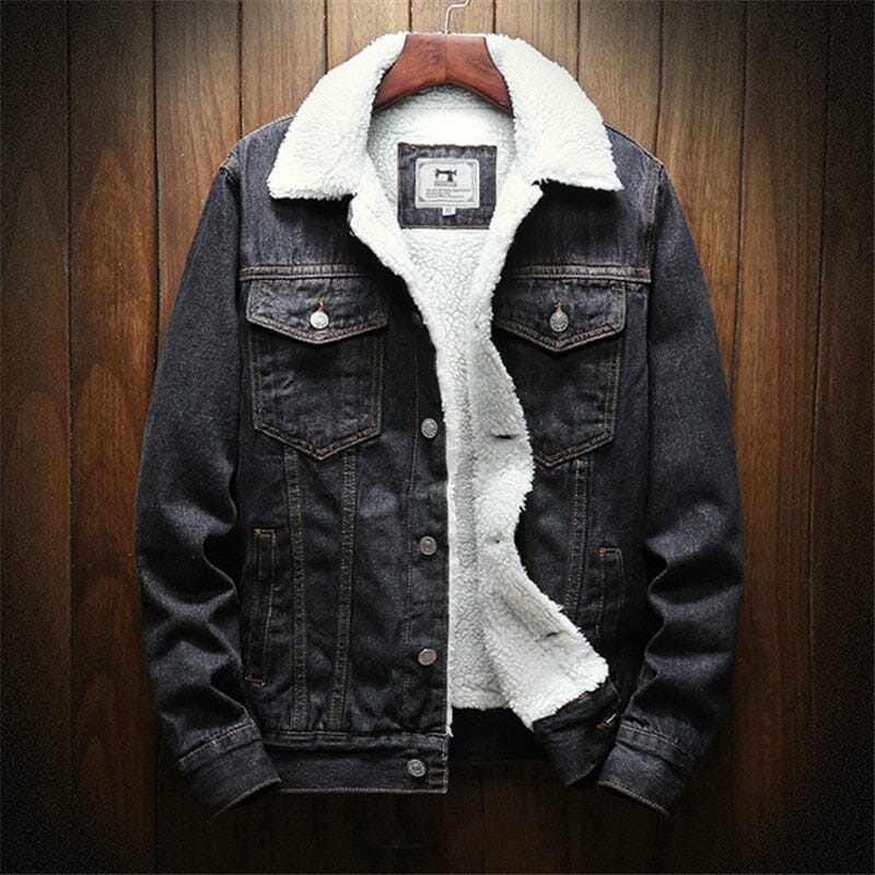 Chaqueta vaquera de invierno para hombre